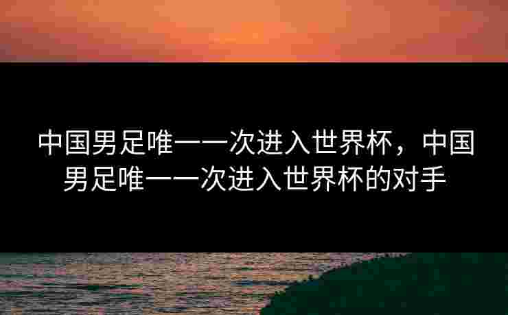 中国男足唯一一次进入世界杯，中国男足唯一一次进入世界杯的对手
